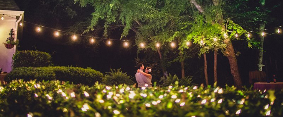 Dallas Outdoor Wedding Lighting