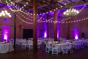 mckinney flour mill string lighting